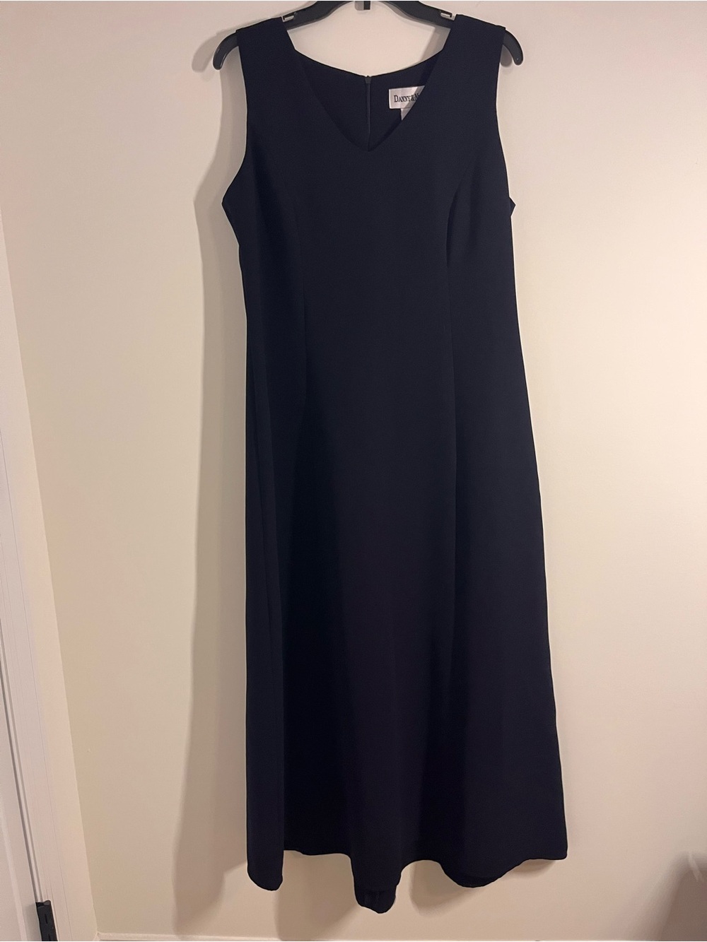 Danny & Nicole Black Sleeveless V-Neck Maxi Dress one piece only